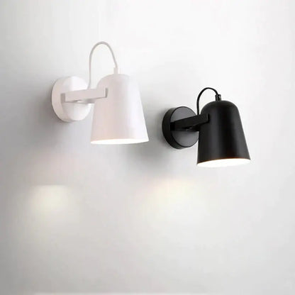 Modern white matte adjustable ferrell wall lamp bedroom spotlight