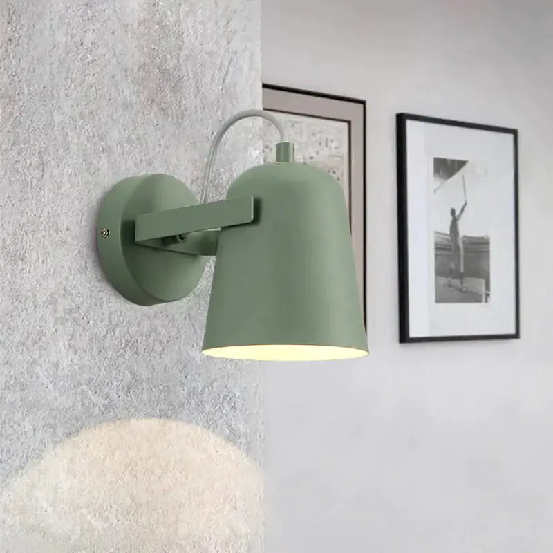 Modern white matte adjustable ferrell wall lamp bedroom spotlight