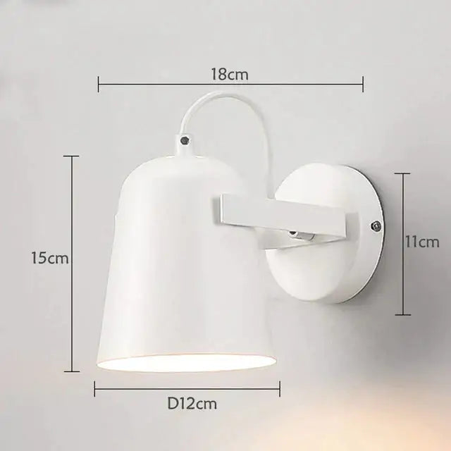 Modern white matte adjustable ferrell wall lamp bedroom spotlight