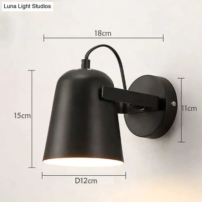 Modern white matte adjustable ferrell wall lamp bedroom spotlight