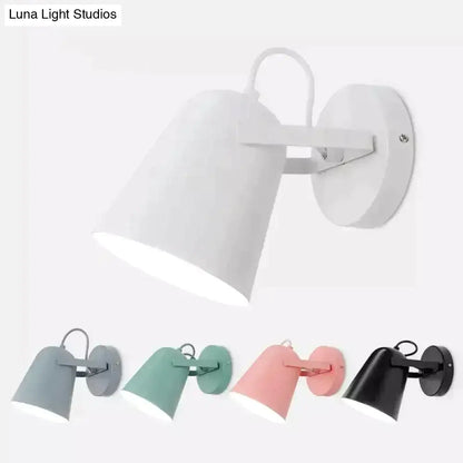 Modern white matte adjustable ferrell wall lamp bedroom spotlight