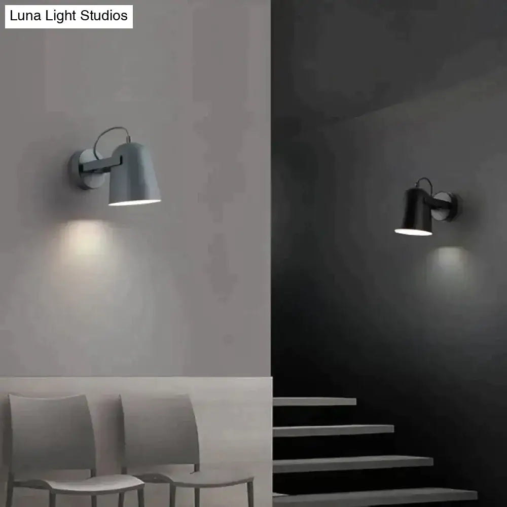 Modern white matte adjustable ferrell wall lamp bedroom spotlight