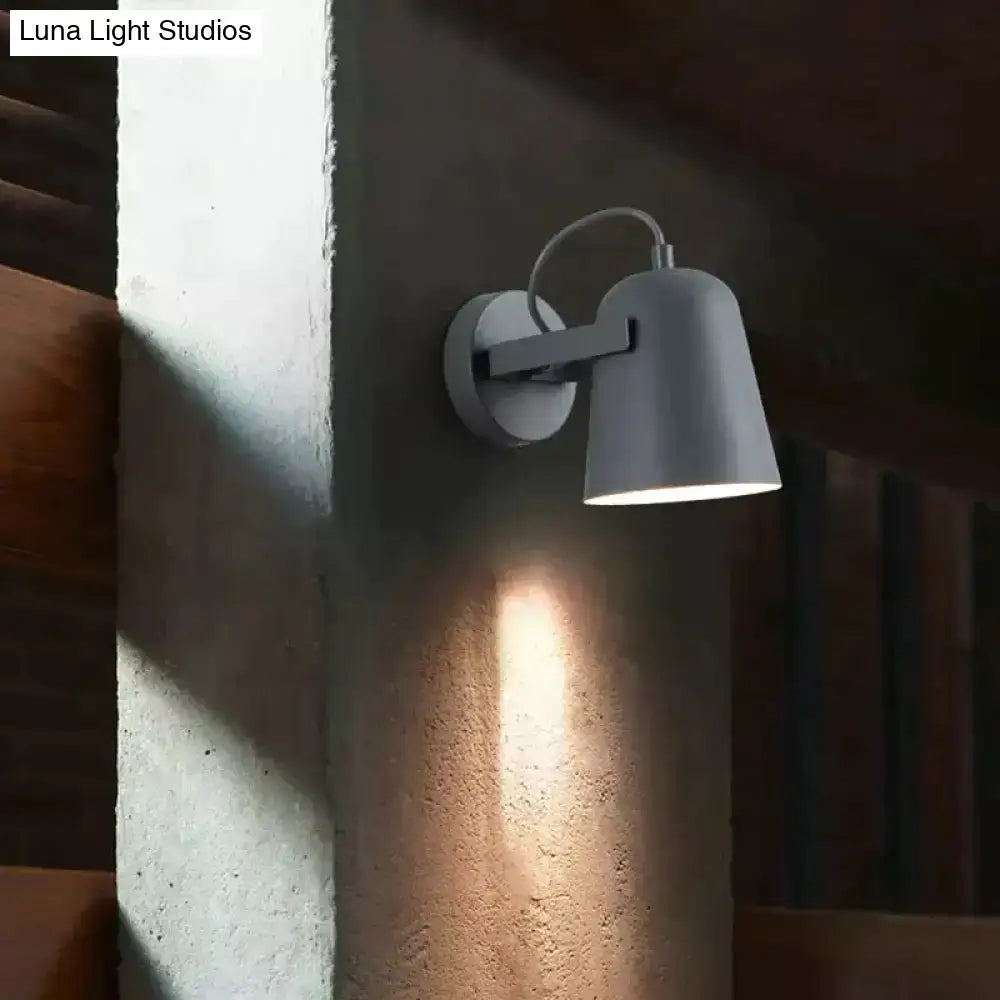 Modern white matte adjustable ferrell wall lamp bedroom spotlight
