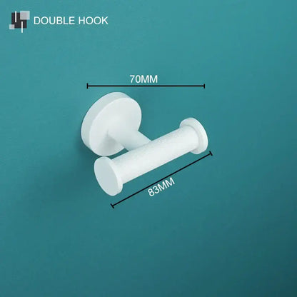 Modern white matte metal bathroom accessory set – bathroom
