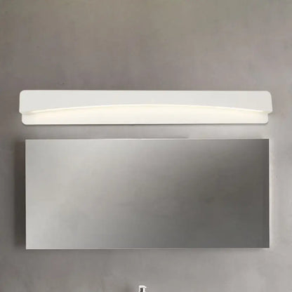 Modern white metal shade led wall sconce bathroom light