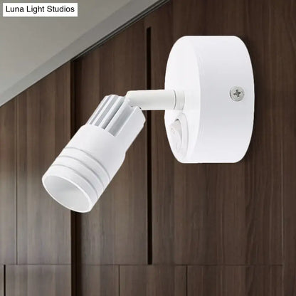 Modern white metal wall mounted led spotlight bedroom reading light