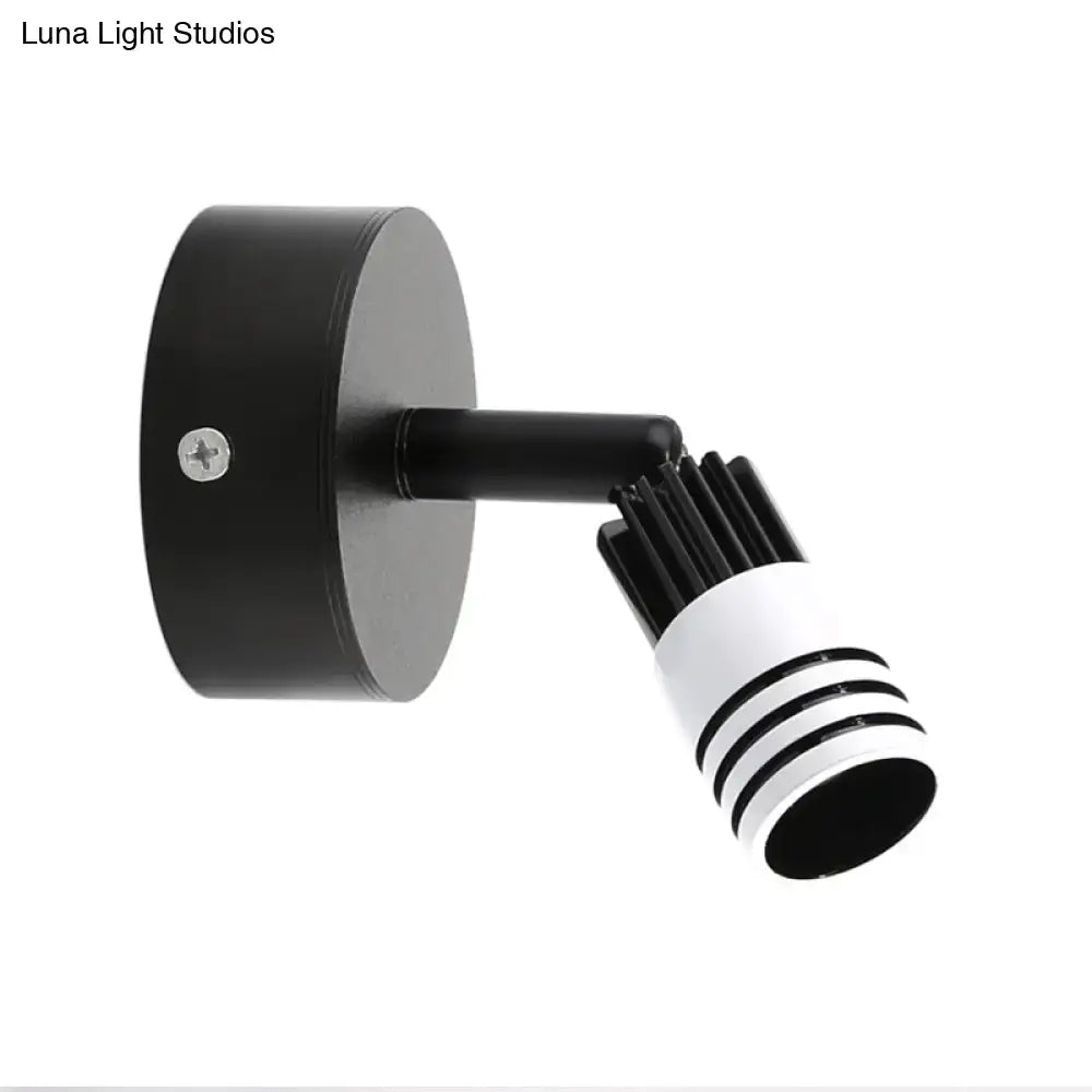 Modern white metal wall mounted led spotlight bedroom reading light