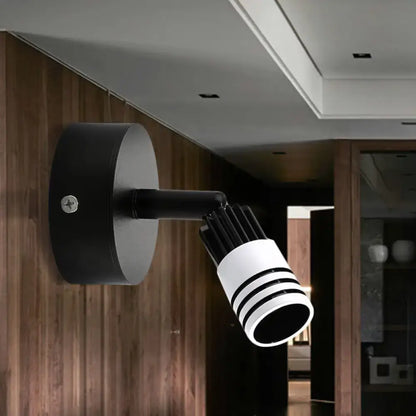 Modern white metal wall mounted led spotlight bedroom reading light