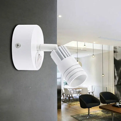 Modern white metal wall mounted led spotlight bedroom reading light
