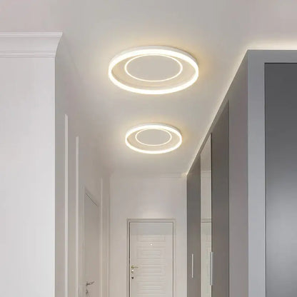 Modern white minimalist led ceiling light strip living room