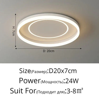 Modern white minimalist led ceiling light strip living room