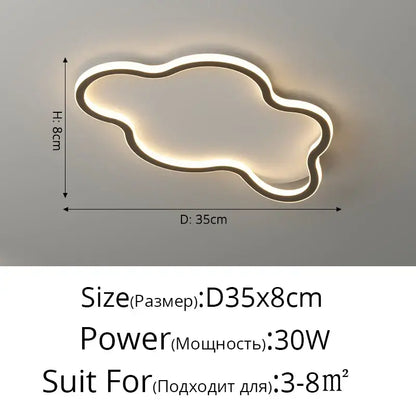 Modern white minimalist led ceiling light strip living room