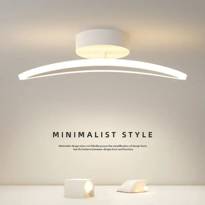 Modern white minimalist led ceiling light strip living room