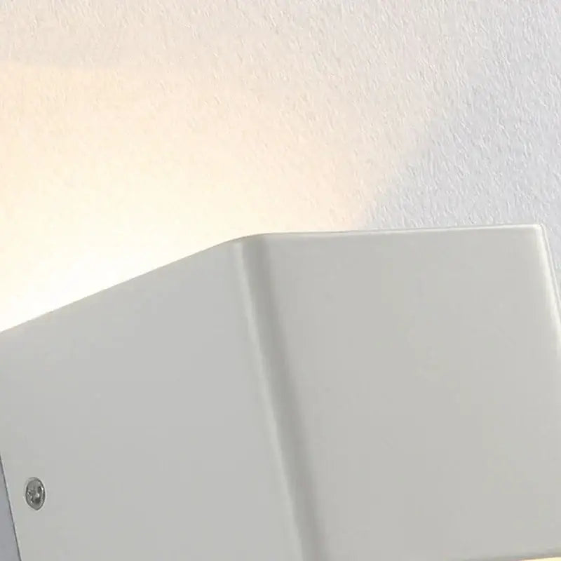 Modern white minimalist led wall lamp bedroom sconce