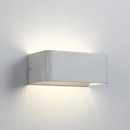 Modern white minimalist led wall lamp bedroom sconce