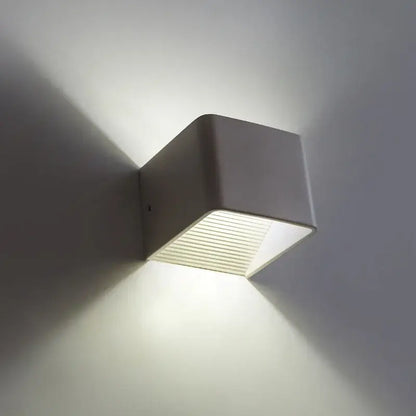 Modern white minimalist led wall lamp bedroom sconce