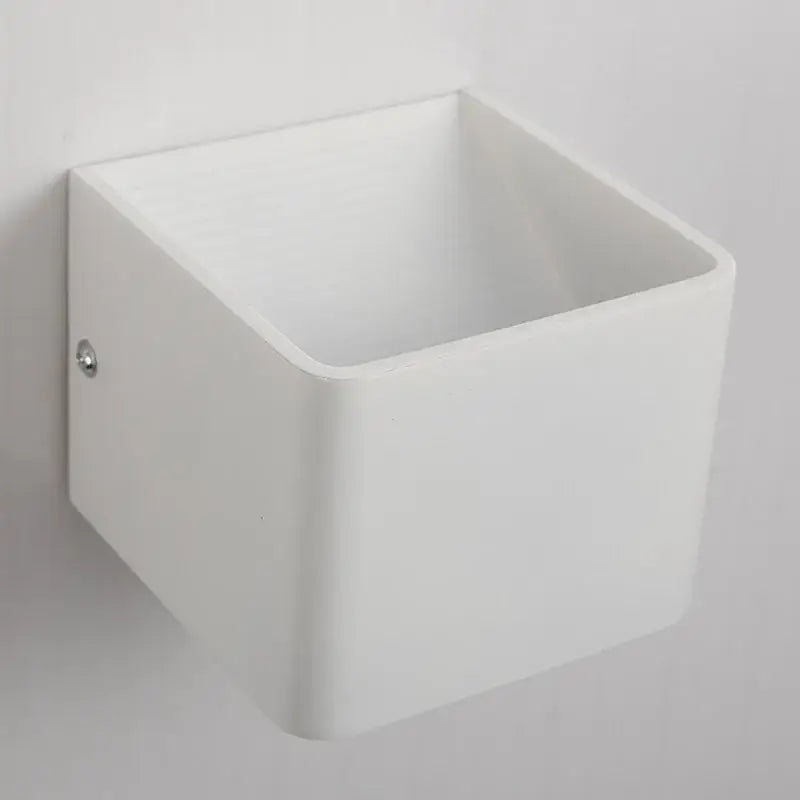 Modern white minimalist led wall lamp bedroom sconce