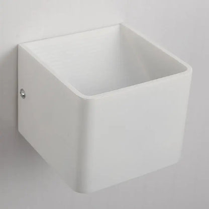 Modern white minimalist led wall lamp bedroom sconce