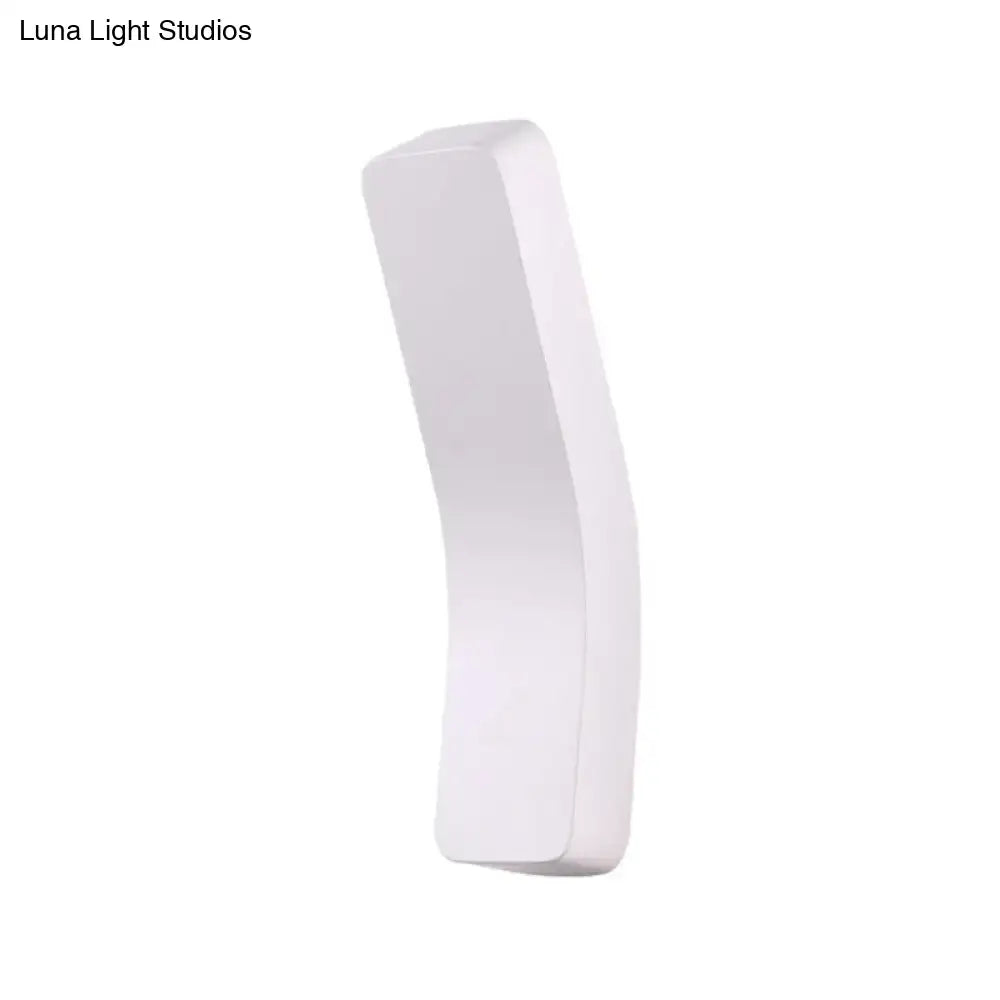 Modern white minimalist led wall lamp corridor warm white light