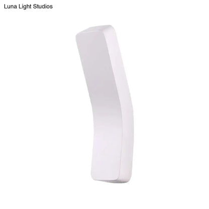 Modern white minimalist led wall lamp corridor warm white light