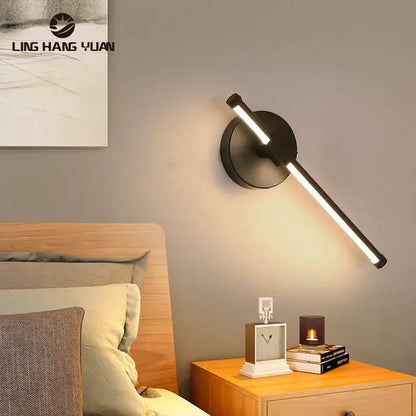 Modern white minimalist led wall sconce bedroom lamp
