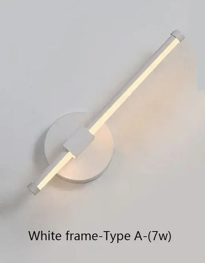 Modern white minimalist led wall sconce bedroom lamp