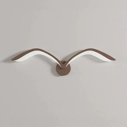 Modern white nordic avian style wall lamp bedroom wing sconce