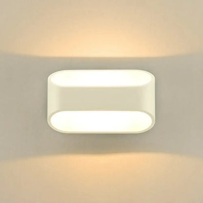Modern white nordic led wall lamp bedroom shaded acrylic light 110v-120v