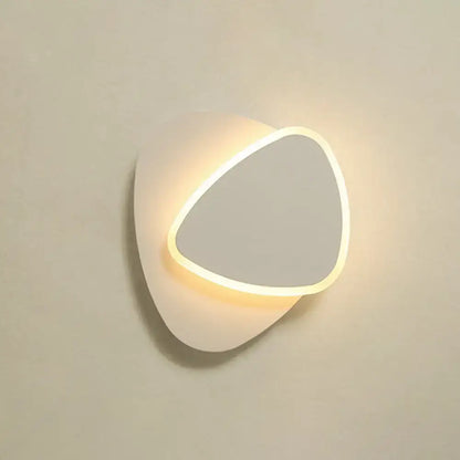 Modern white nordic led wall lamp bedroom shaded acrylic light 110v-120v