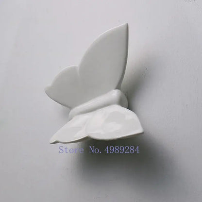 Modern white paper butterfly wall mount kids room 3d art
