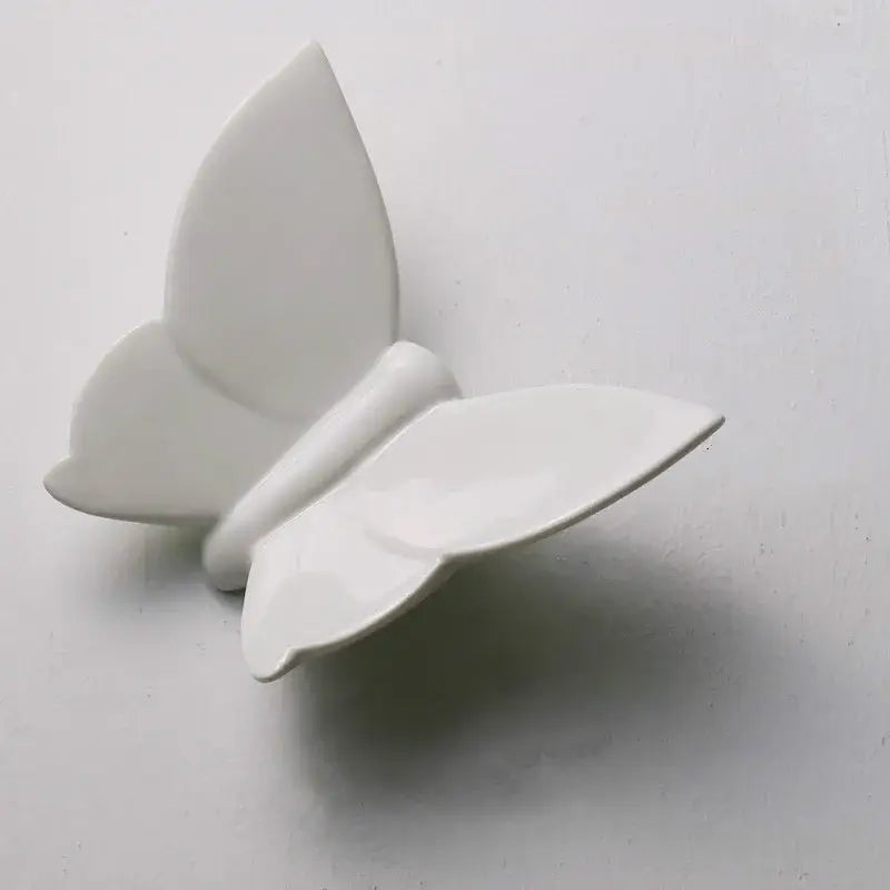 Modern white paper butterfly wall mount kids room 3d art
