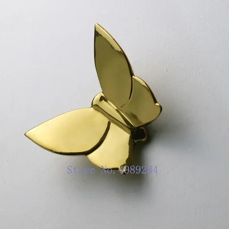 Modern white paper butterfly wall mount kids room 3d art