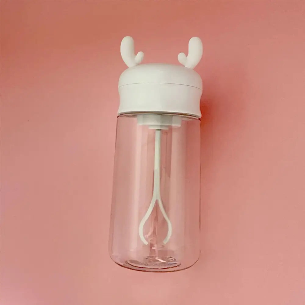 Modern white & pink electric protein shaker kitchen vortex mixer cup