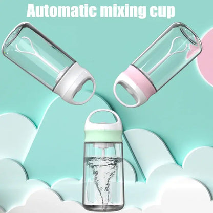 Modern white & pink electric protein shaker kitchen vortex mixer cup
