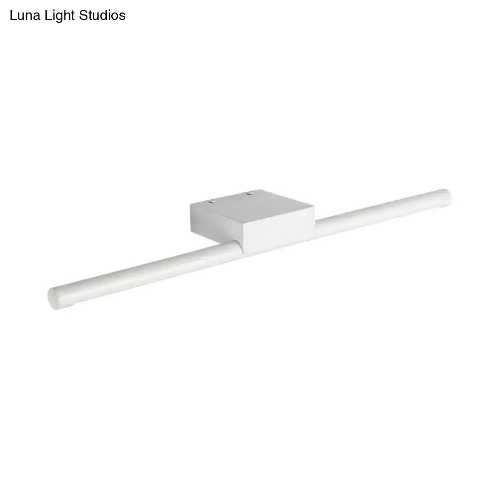Modern white pole vanity lighting warm white led bathroom wall light