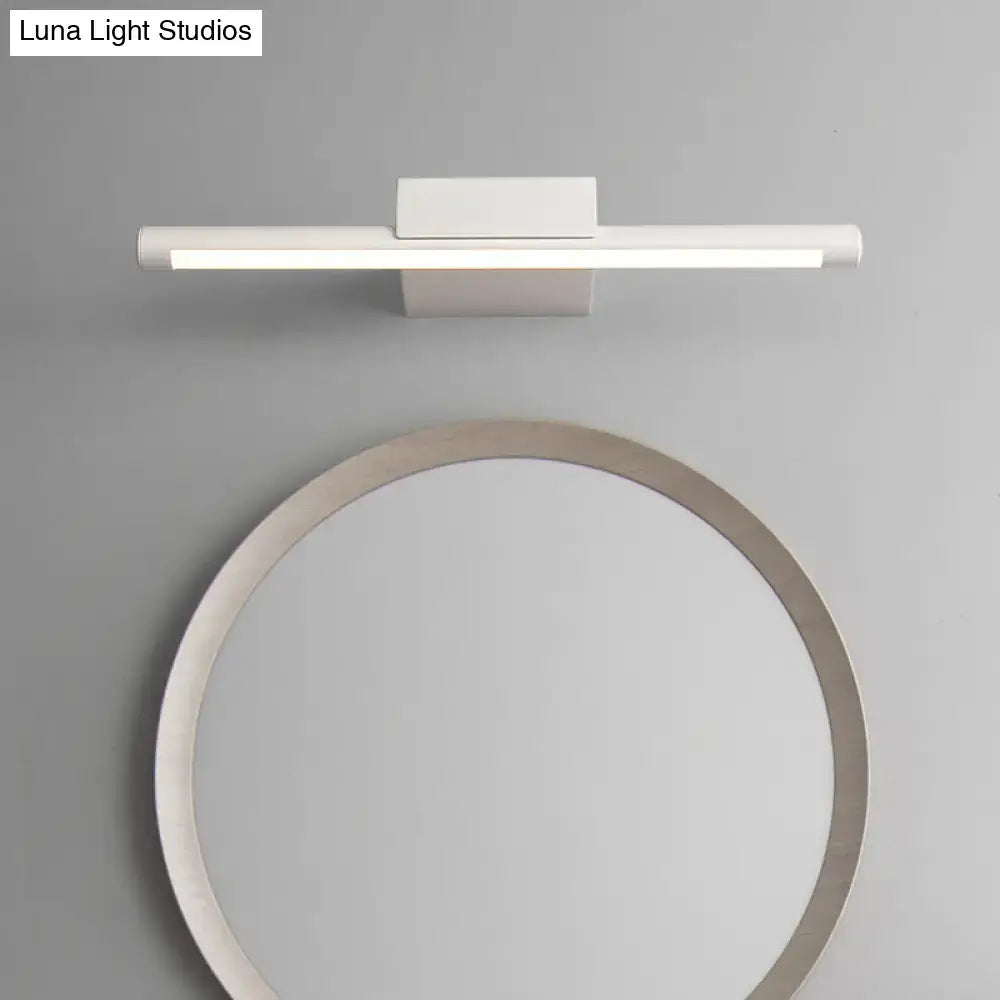 Modern white pole vanity lighting warm white led bathroom wall light