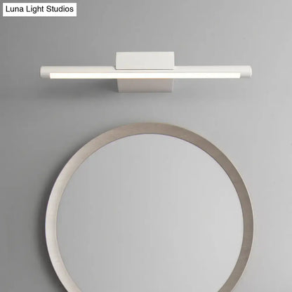 Modern white pole vanity lighting warm white led bathroom wall light