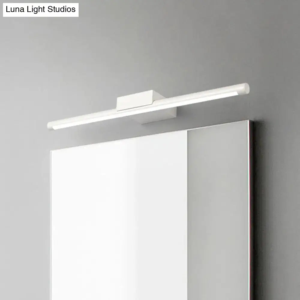 Modern white pole vanity lighting warm white led bathroom wall light