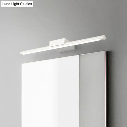 Modern white pole vanity lighting warm white led bathroom wall light
