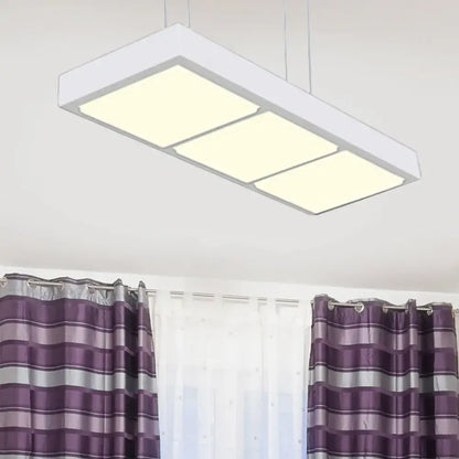 Modern white rectangular island lamp kitchen pendant light