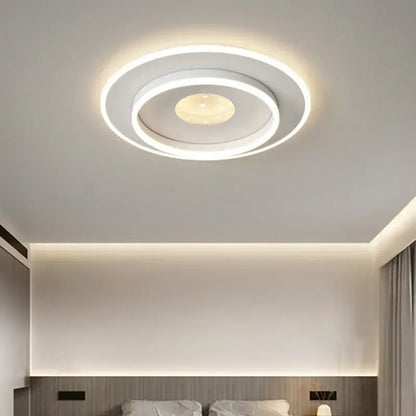 Modern white rectangular led chandelier living room ceiling light