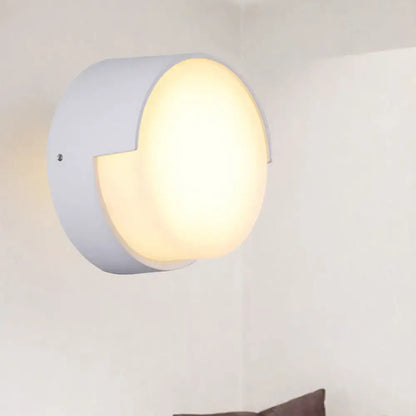 Modern white rectangular wall light warm white hallway direct wired