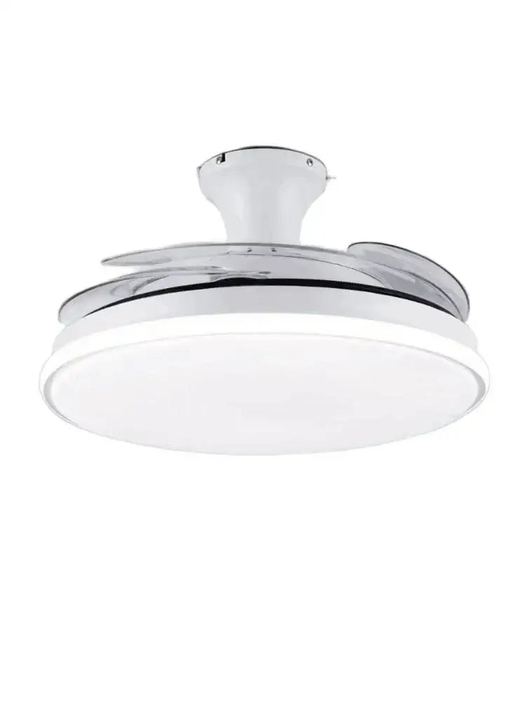 Modern white remote control ceiling fans with light for bedroom