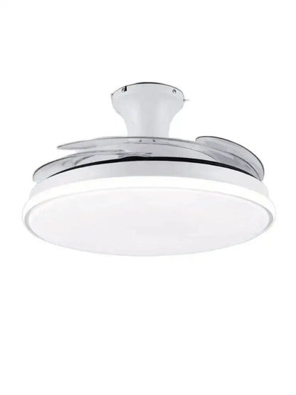 Modern white remote control ceiling fans with light for bedroom