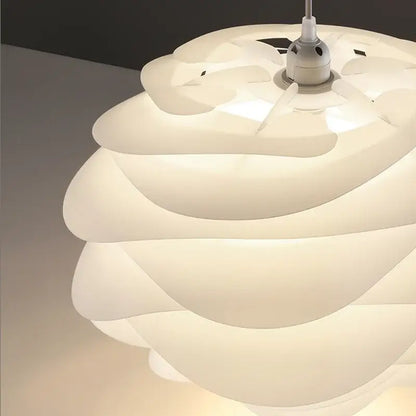 Modern white rose flower pendant lights for bedroom living room