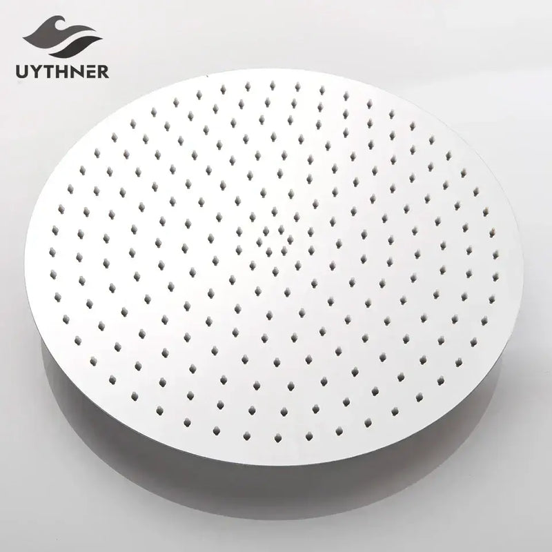 Modern white round rainfall shower head bathroom fixture