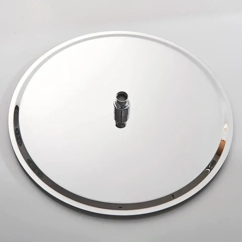 Modern white round rainfall shower head bathroom fixture
