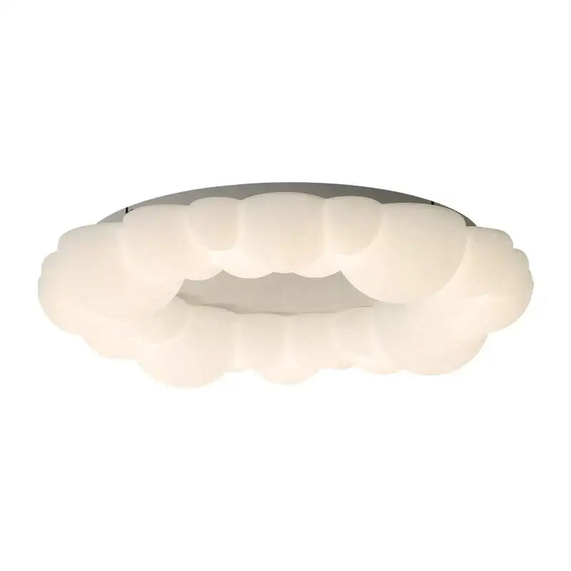 Modern white sculptural cloud living room ceiling lamp