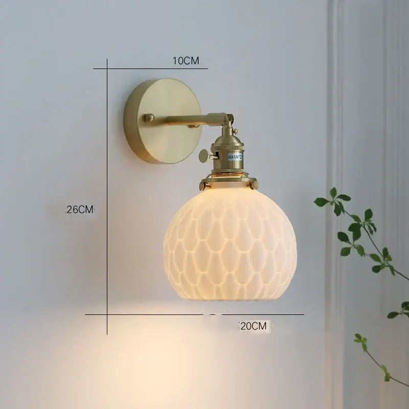Modern white textured glass ceramic led pendant light kitchen