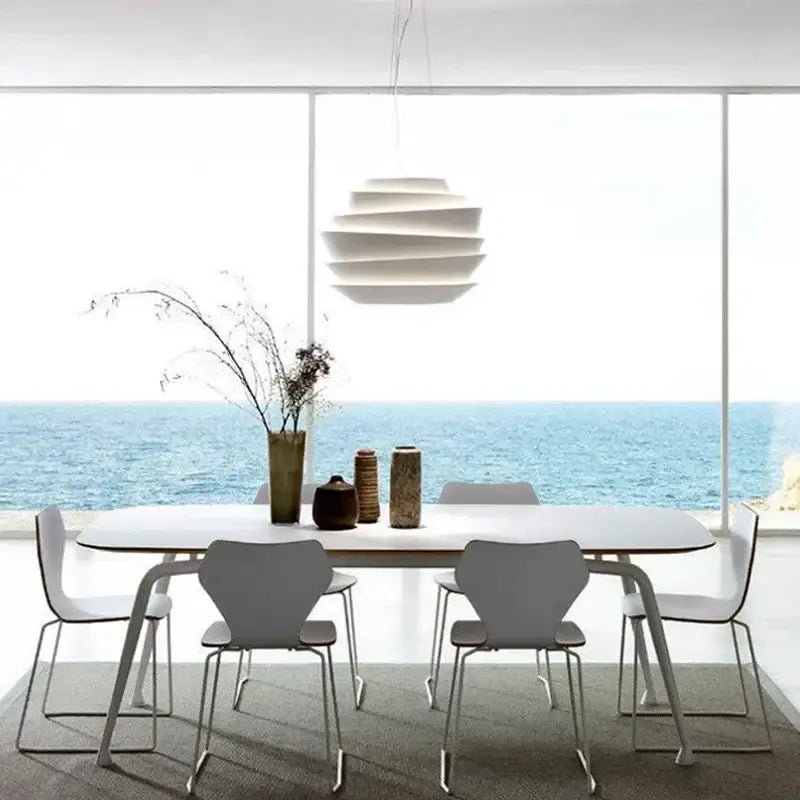 Modern white tiered industrial iron art pendant lights kitchen decor